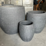 Chậu sọc ngang bộ 3