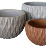 Chậu kim cương thấp bộ 3